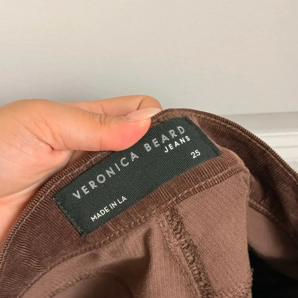 Veronica‎ Beard Carly Corduroy Kick-Flare Jeans 25
